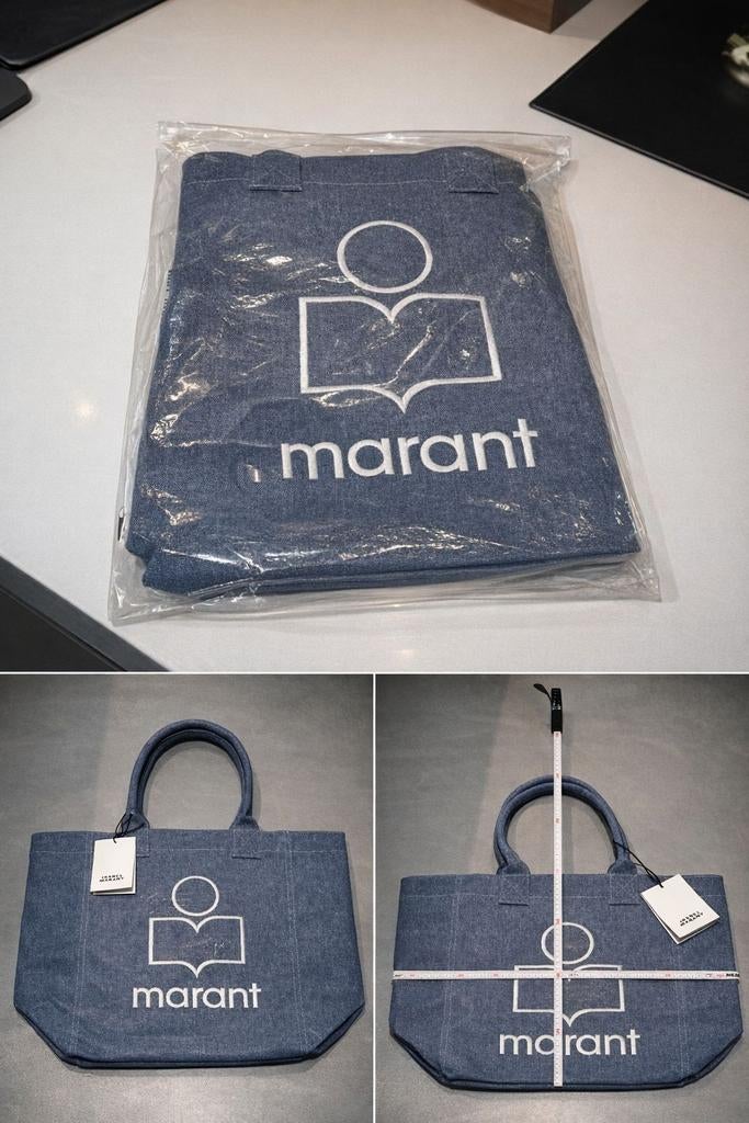 Isabel Marant Yenky Tote Bag van katoenen canvas, Sieraden, Tassen en Uiterlijk, Tassen | Damestassen, Nieuw, Shopper, Blauw, Ophalen of Verzenden