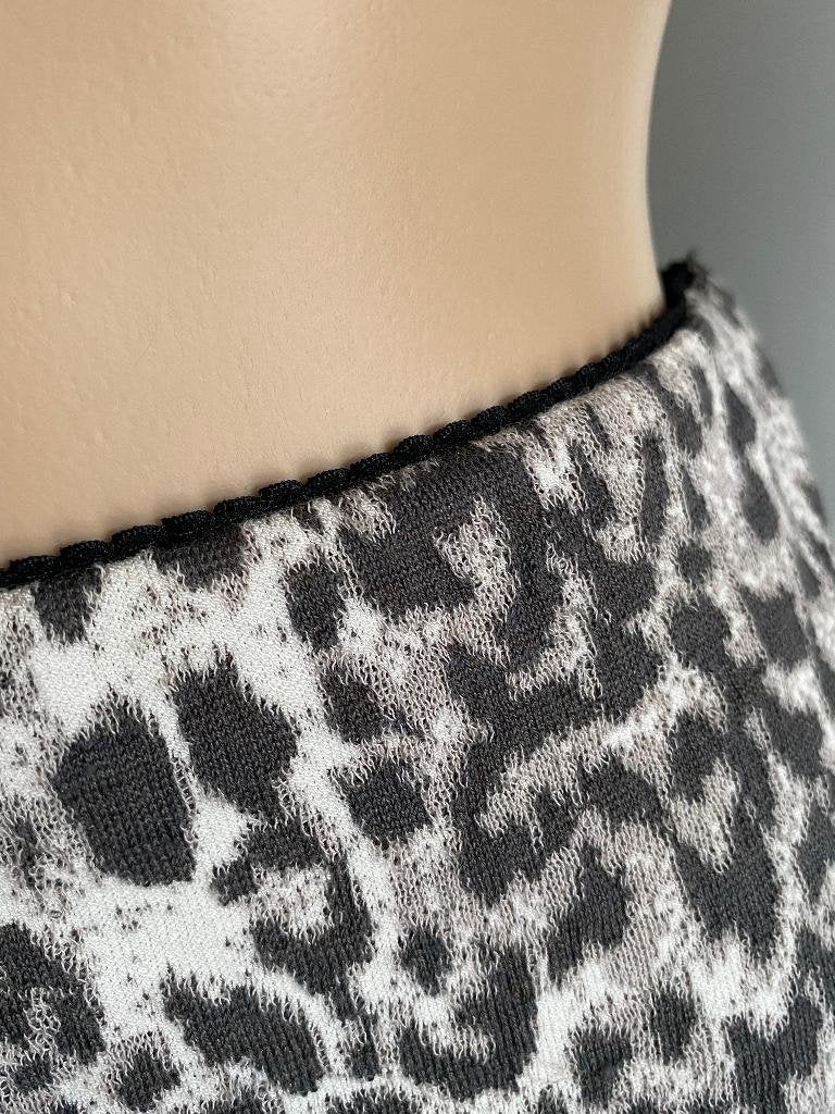 J600 Marc Cain maat 38=M rok rokje zwart/beige/wit Marccain, Maat 38/40 (M), Zwart, Ophalen of Verzenden, Zo goed als nieuw