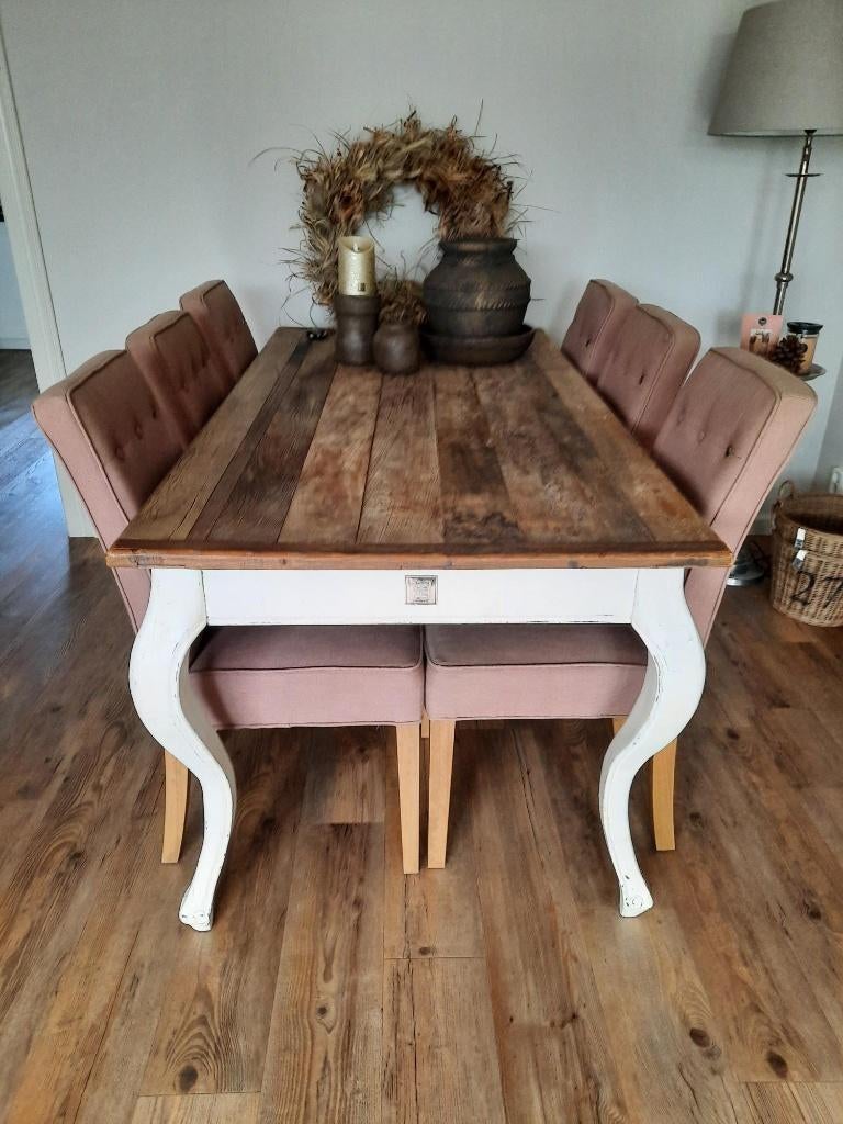 Eettafel Riviera Maison Driftwood, Ophalen, 50 tot 100 cm, Vijf personen of meer, 150 tot 200 cm