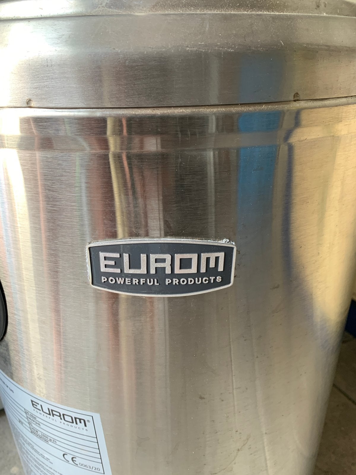 Eurom THG 14000 RVS Terrasstraler op Gas, Tuin en Terras, Ophalen, Gebruikt, Gas, Vloer