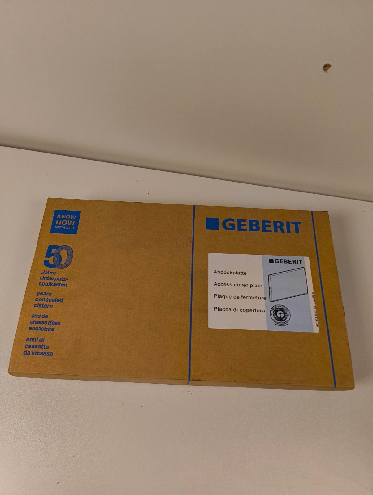Geberit Afdekplaat RVS geborsteld - Nieuw in doos, Ophalen of Verzenden, Nieuw, Rvs, Toilet