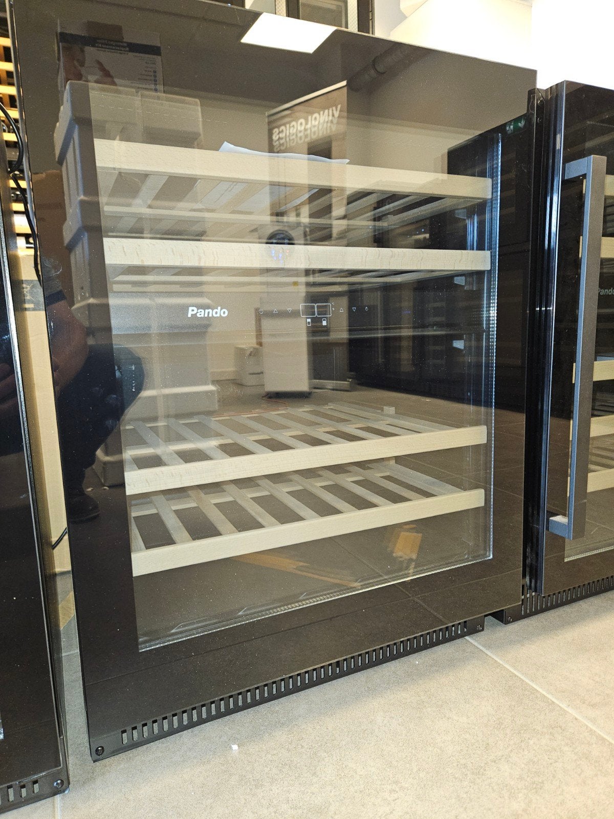 Greeploze Push-to-Open Wijnkoelkast 2 Zones, Huis en Inrichting, Ophalen of Verzenden, Gebruikt