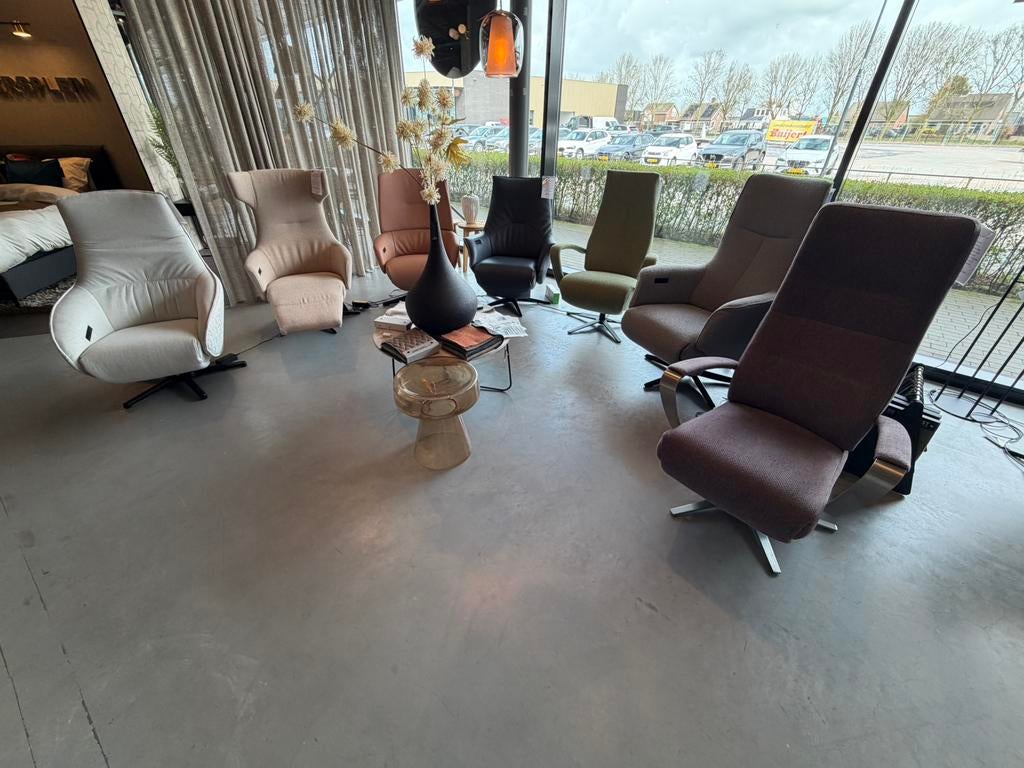 groot assortiment Relaxfauteuils, Huis en Inrichting, Ophalen, Nieuw, Minder dan 50 cm