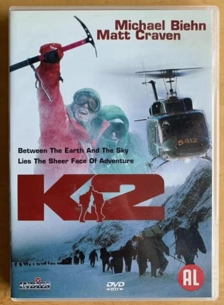 DVD K2 met Michael Biehn en Matt Craven; berg beklimmen, Alle leeftijden, Ophalen of Verzenden, Zo goed als nieuw, Actie