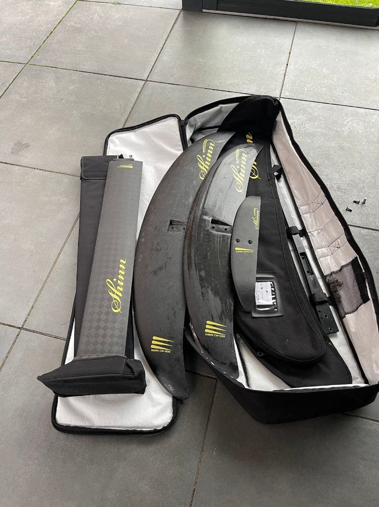 Shinn wingfoil foils carbon set met 82cm mast, Watersport en Boten, Wingsurfen, Ophalen, Gebruikt, Wingsurf-hydrofoil