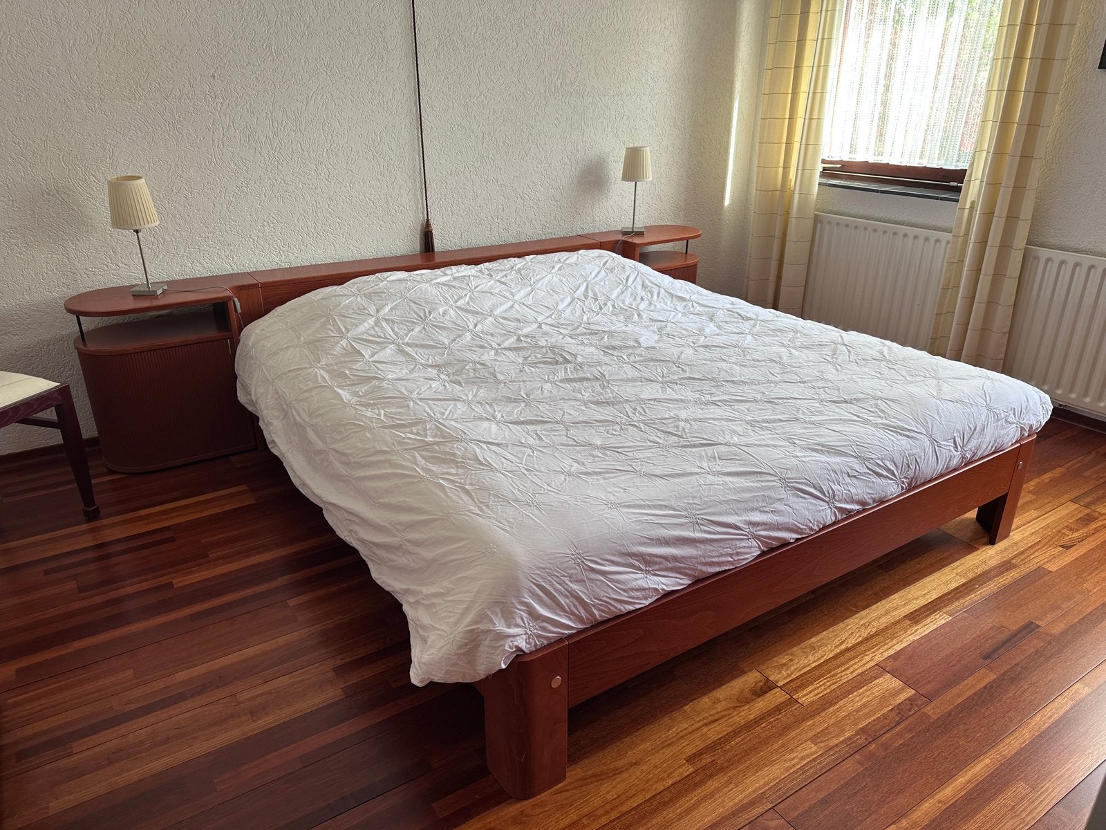 Complete AUPING slaapkamer kastanjekLeur, Ophalen, Gebruikt, Tweepersoons