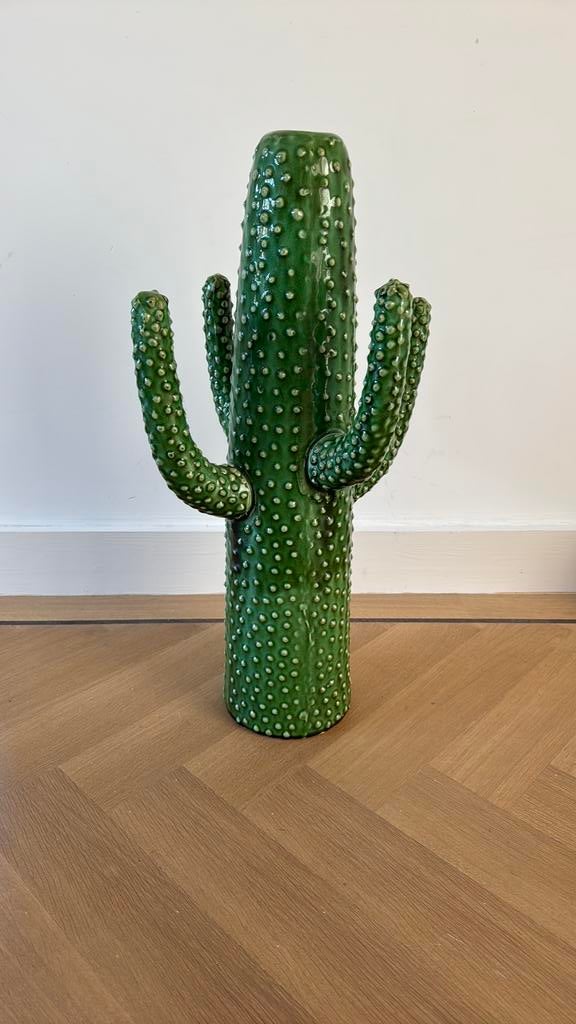 Serax vaas cactus XL 32x28x60, Ophalen, Geel, Minder dan 50 cm, Glas
