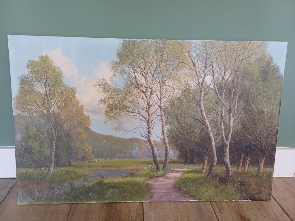 W.J. Alberts - omgeving Vorden (Gelderland), Antiek en Kunst, Kunst | Schilderijen | Klassiek, Ophalen