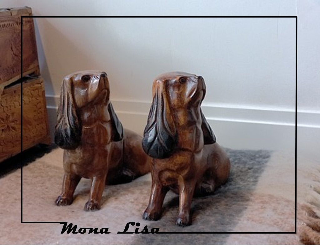 Houten Honden – Basset Hond, 20 cm hoog @  € 25,= per stuk, Ophalen of Verzenden