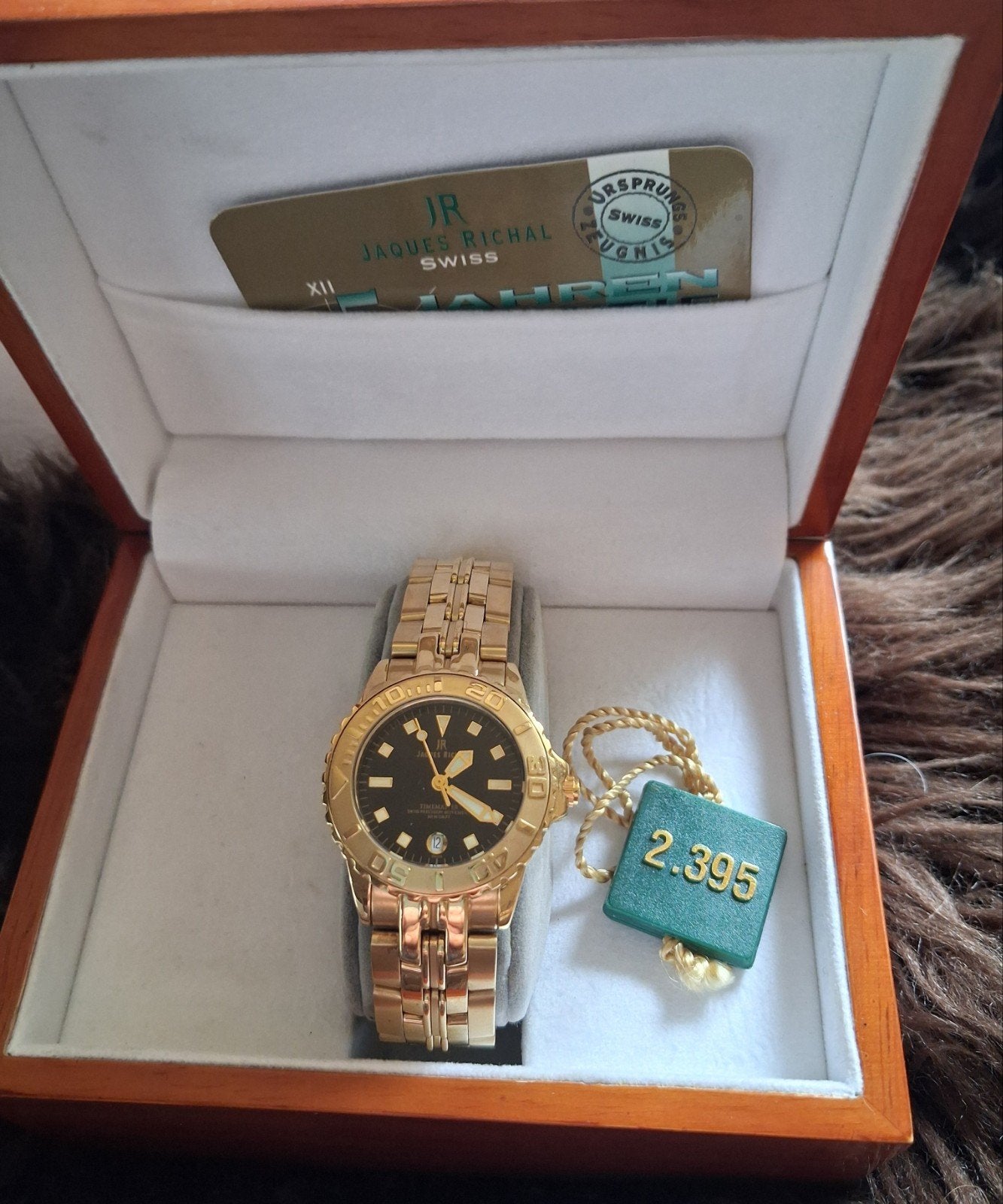 Jaques Richal Timemaster Goldplated Dameshorloge, Overige merken, Overige materialen, Polshorloge, Overige materialen