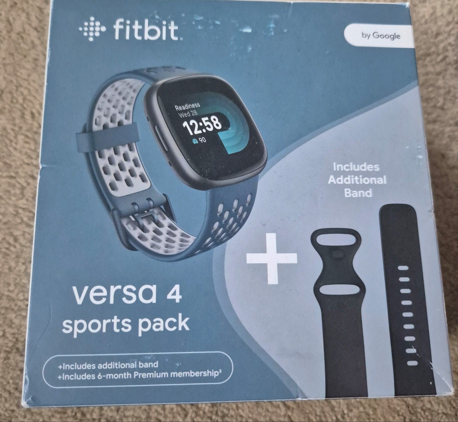 fitbit versa 4 smart watch sport pack, Gebruikt, Conditie, Zwart, Ophalen of Verzenden