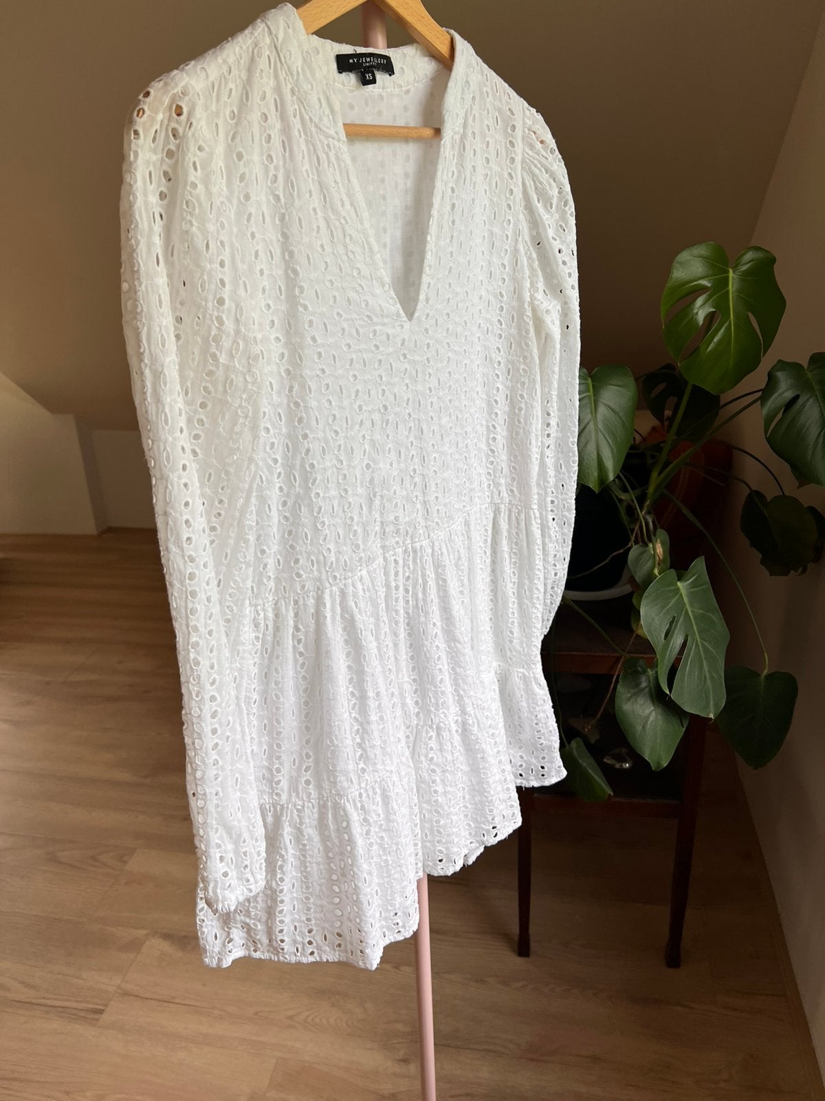 Mu jewellery limited jurk wit mt XS/S, Wit, Ophalen of Verzenden, Zo goed als nieuw, Maat 34 (XS) of kleiner