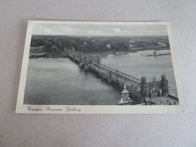 Kampen circa 1935 Panorama IJsselbrug, Ophalen of Verzenden, 1920 tot 1940, Ongelopen, Overijssel