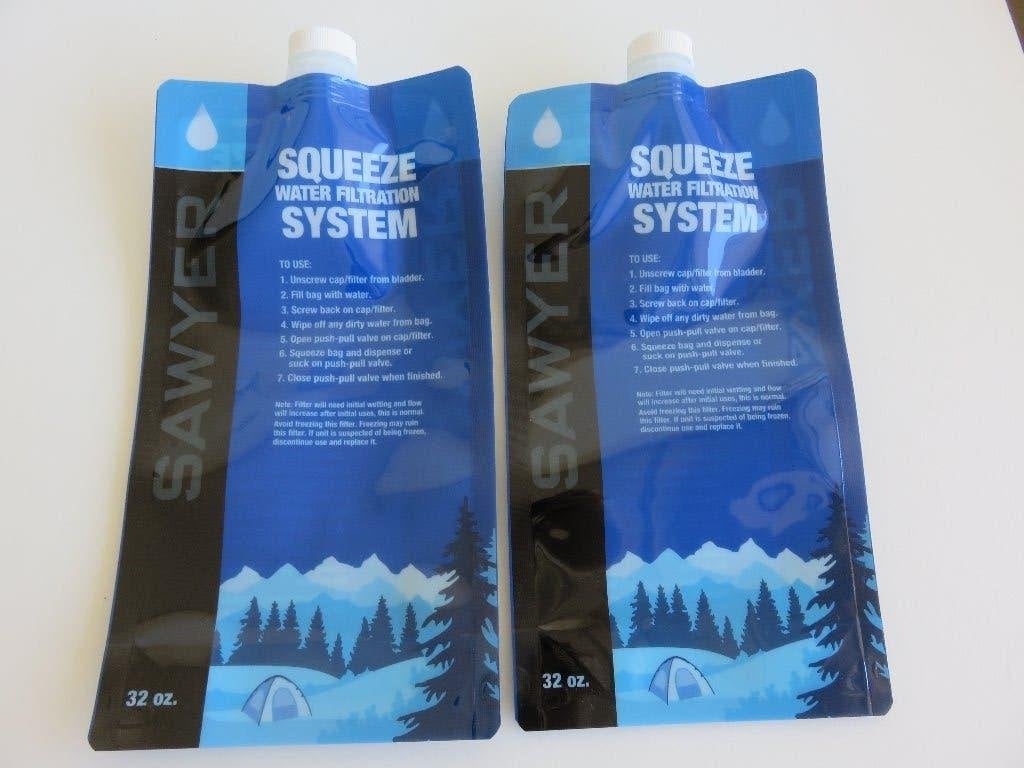 set van 2 Sawyer Squeeze opvouwbare waterzakken, Caravans en Kamperen, Ophalen of Verzenden, Nieuw