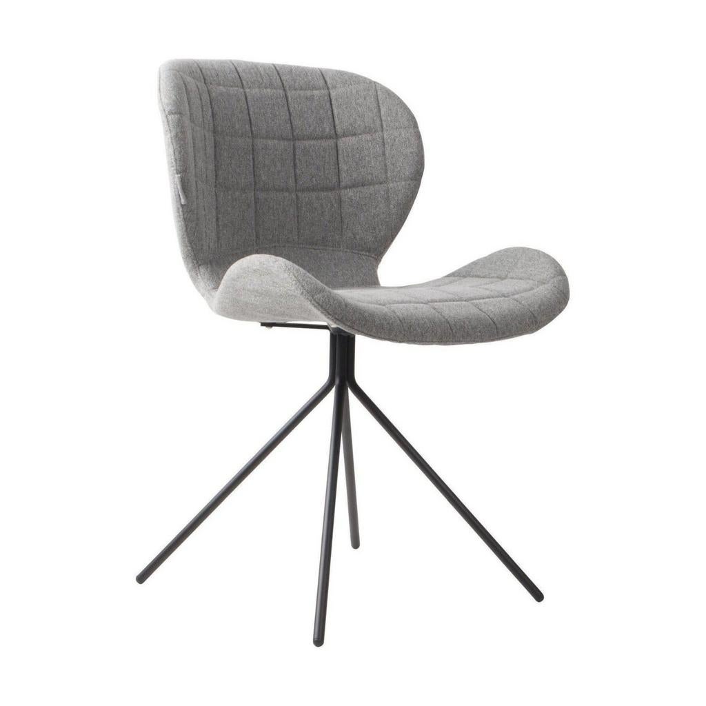 Zuiver OMG Eetkamerstoelen set 6 stuks - Lichtgrijs, Huis en Inrichting, Stoelen, Ophalen, Modern, Scandinavisch, Zo goed als nieuw