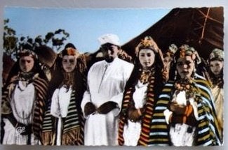 Afrika Vrouwen Haddidou Klederdracht, Verzamelen, Ansichtkaarten | Themakaarten, Verzenden, 1960 tot 1980, Ongelopen, Klederdracht
