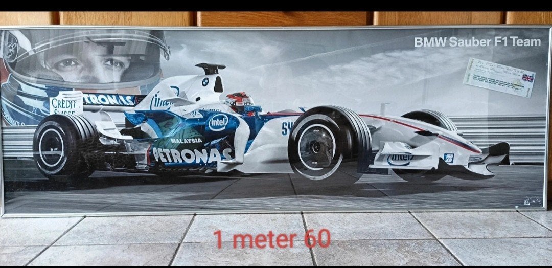 BMW Sauber F1 Team Poster 2011 met ticket 1.60m, Ophalen of Verzenden, Nieuw, Formule 1