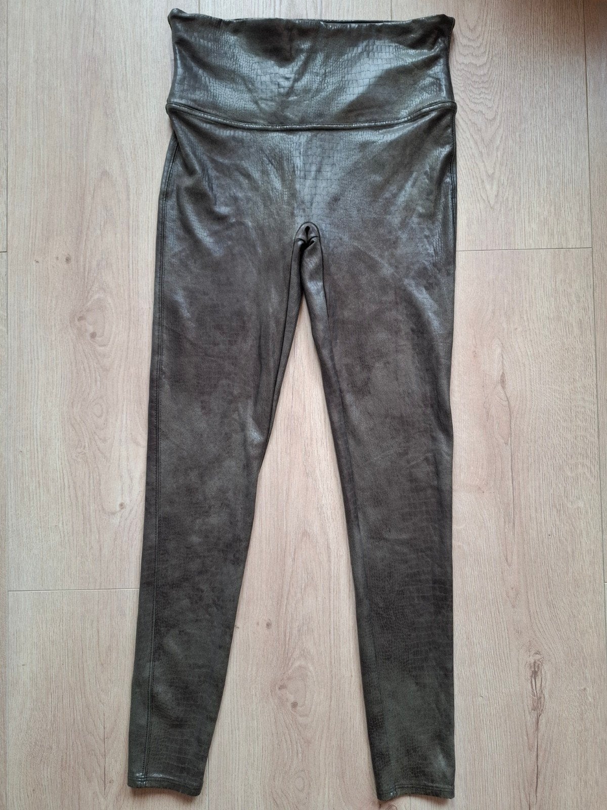 Spanx faux leren legging met crocoprint bruin maat 48/50, Kleding | Dames, Leggings, Maillots en Panty's, Legging, Bruin, Nieuw