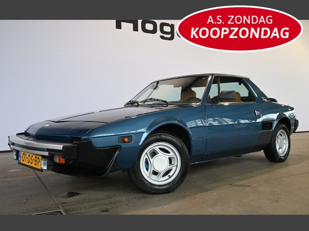 Fiat x1/9 BERTONE Sport 1500 Five speed Inruil Mogelijk!, 1498 cc, Cabriolet, Blauw, Leder