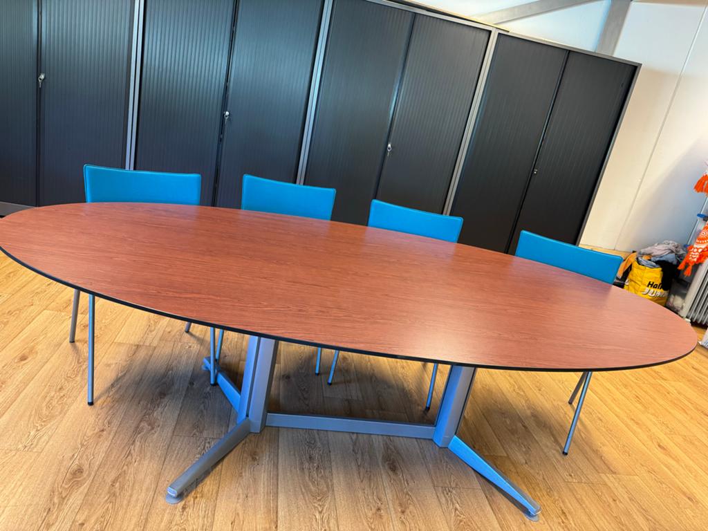 Grote ovale tafel - 260x130x73 cm, Ophalen, Gebruikt, 100 tot 150 cm, 200 cm of meer