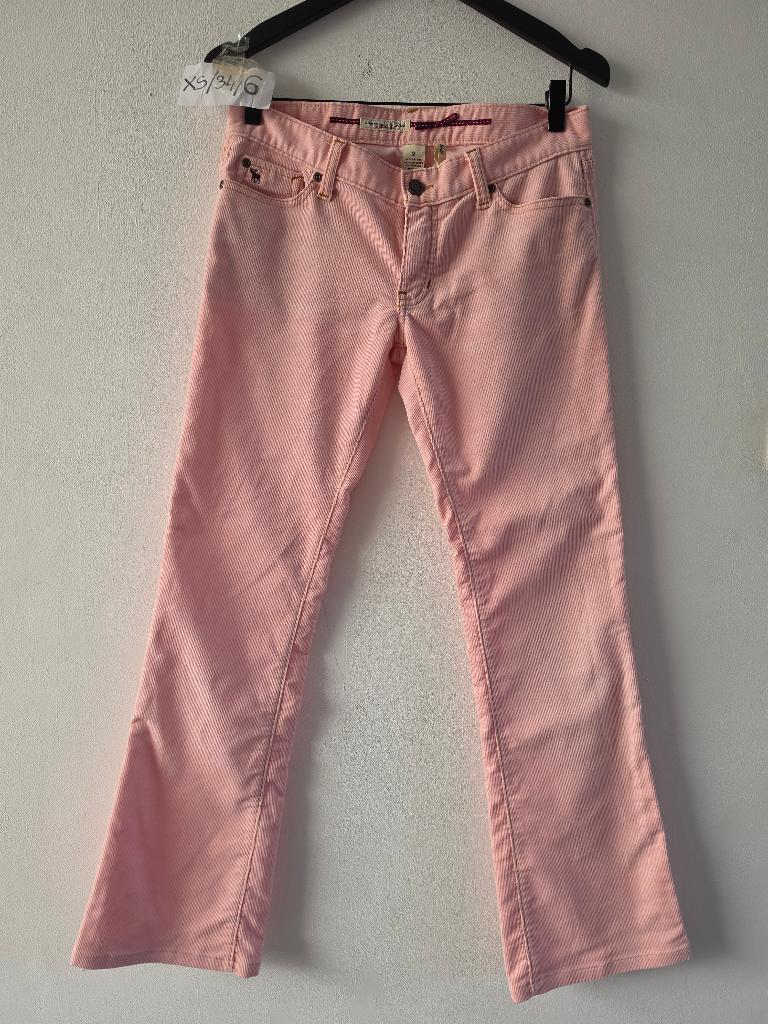 Abercrombie & Fitch broek maat XS/34, Ophalen of Verzenden, Zo goed als nieuw, Roze, Maat 34 (XS) of kleiner