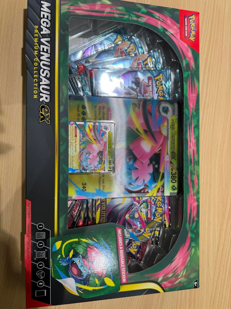 Pokémon Mega Venusaur EX Premium Collectie Box Nieuw, Ophalen, Nieuw, Boosterbox