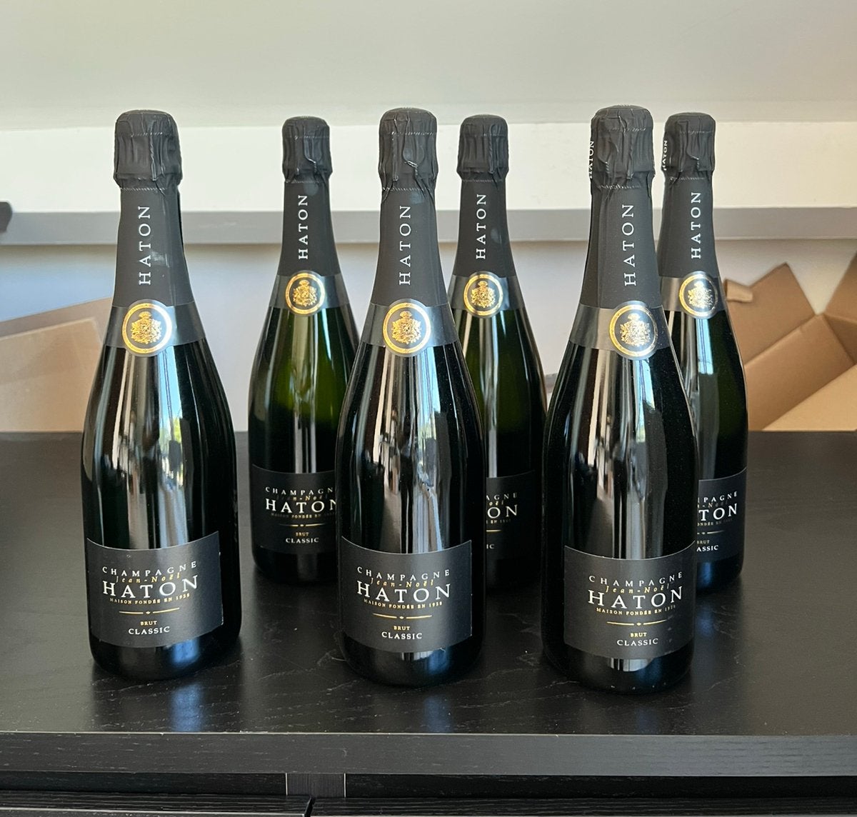 6x Champagne Haton - Classic Brut, Ophalen of Verzenden, Nieuw, Frankrijk, Champagne