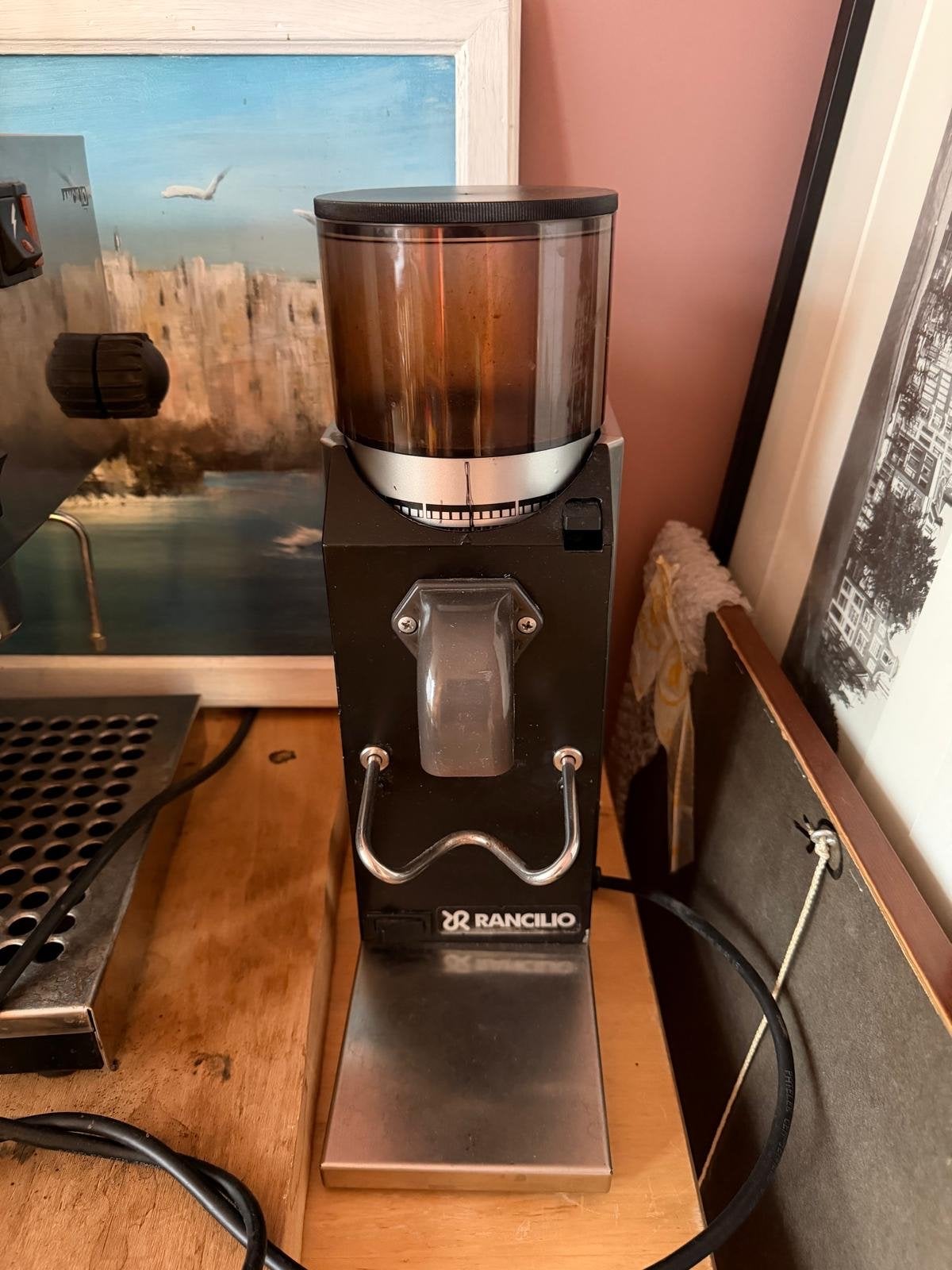 Rancilio Silvia Espressomachine met Rancilio Rocky Grinder, Gebruikt, Espresso apparaat, Koffiebonen, 1 kopje