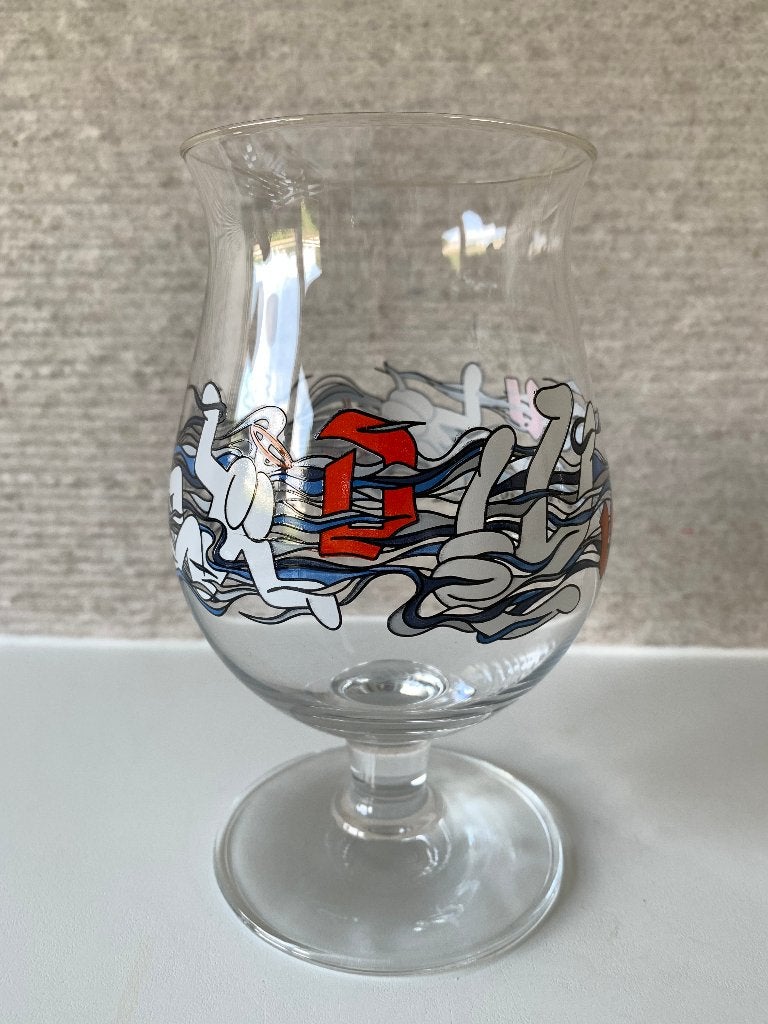 Nieuw Duvel glas Franky Sticks limited edition, Ophalen of Verzenden, Nieuw, Glas of Glazen, Duvel