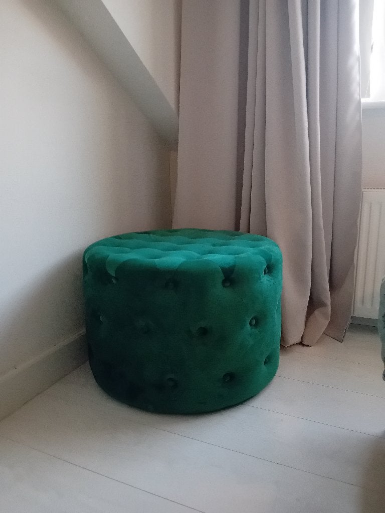 Poef, Huis en Inrichting, Ophalen, Zo goed als nieuw, Stof, 50 tot 75 cm