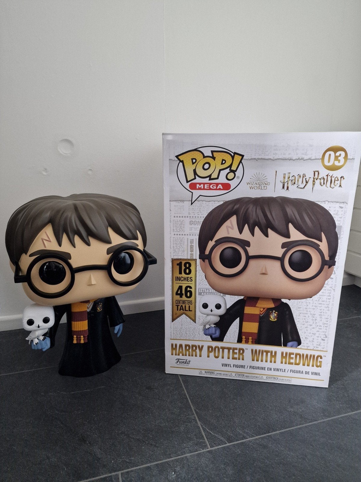 Mega Pop! Harry Potter met Hedwig - 46 cm Funko Pop!, Ophalen, Zo goed als nieuw