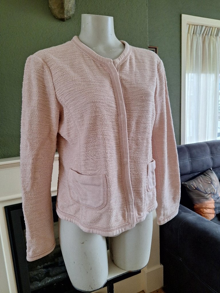 Xandres roze jasje vest cardigan M 40 in zeer nette staat, Maat 38/40 (M), Verzenden, Roze, Gedragen