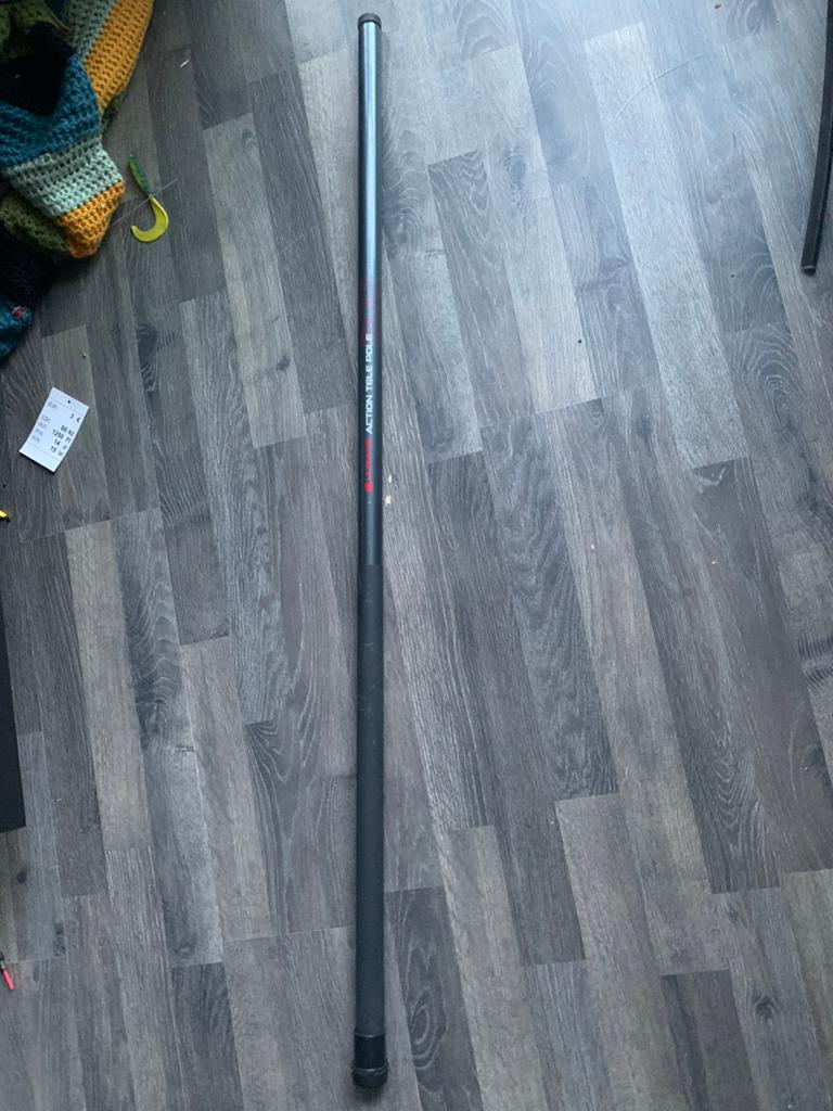 Ultimate Action Vaste Hengel 5 Meter met Elastiek, Ophalen, Gebruikt, Vaste hengel