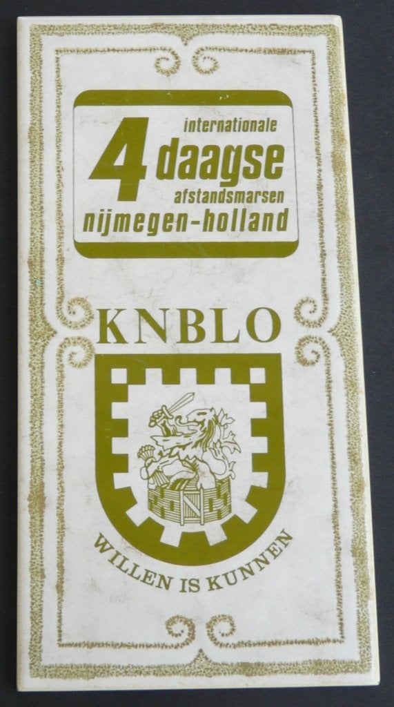 NIJMEEGSE VIERDAAGSE Tegel 4 DAAGSE NIJMEGEN, Ophalen of Verzenden, Zo goed als nieuw, Overige typen