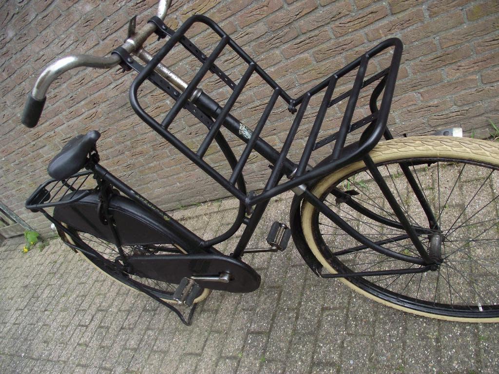 28 inch stationfiets oldtimer, Terugtraprem, Gebruikt, 56 cm of meer, Ophalen