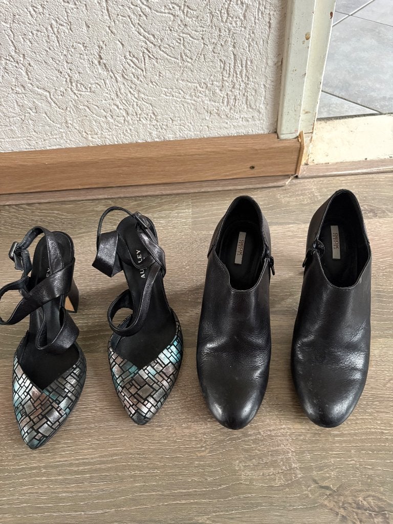 Geox, Audley schoenen mt 38, Zwart, Ophalen, Geox, Sneakers of Gympen