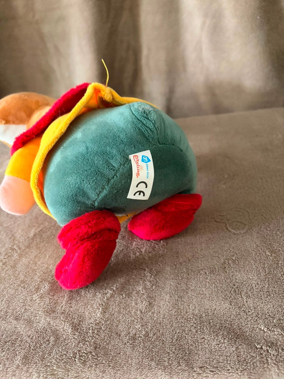 Efteling Hamster knuffel met rood jasje en gele trui, Overige merken, Hamster, Ophalen of Verzenden, Zo goed als nieuw