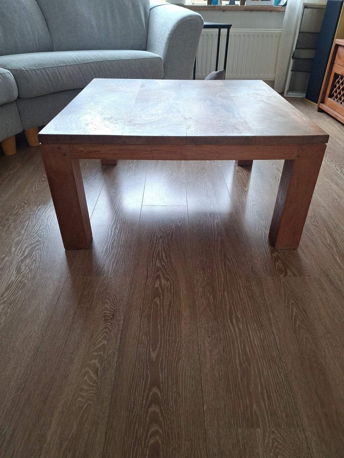 Massief teakhouten salontafel van Het Kabinet, Huis en Inrichting, 50 tot 100 cm, Vierkant, 5 – 50, Overige houtsoorten