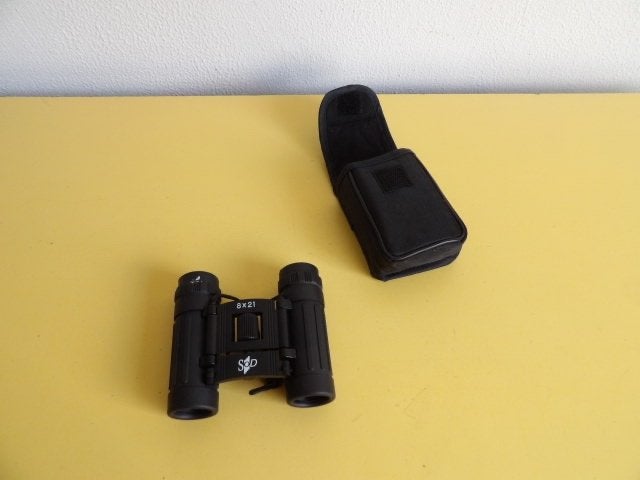 MINI VERREKIJKER SOD (8 X 21), Gebruikt, 8 tot 12x, Met hoes of tas, Porro (met knik)