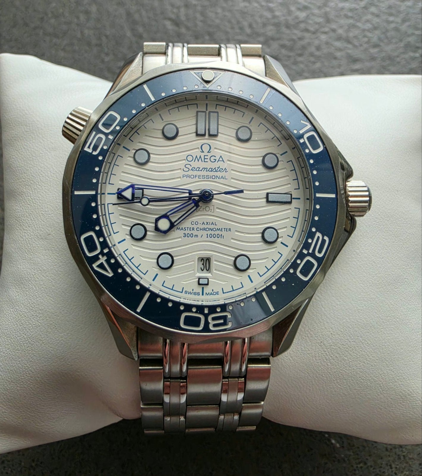 Omega Seamaster, Staal, Staal, Ophalen of Verzenden, Zo goed als nieuw