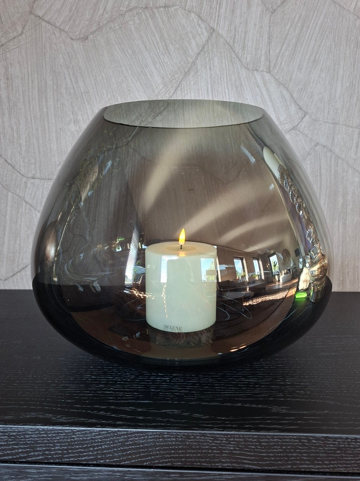 Windlicht, Huis en Inrichting, Ophalen, Zwart, Waxinelichthouder