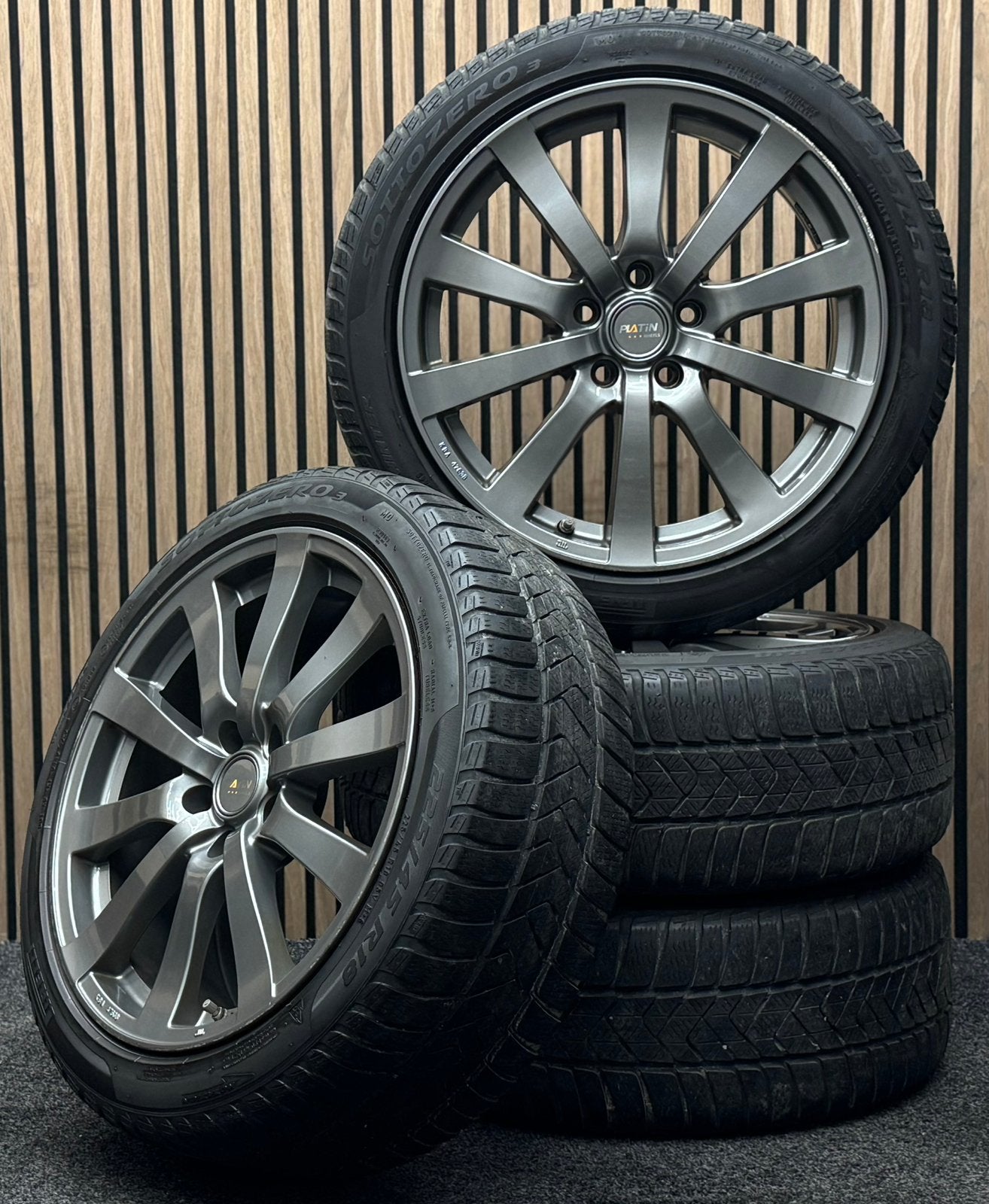 WINTER! 18 inch Platin P58 - Mercedes A B CLA 5x112 TPMS, Auto-onderdelen, Banden en Velgen, Ophalen, 18 inch, ., Banden en Velgen