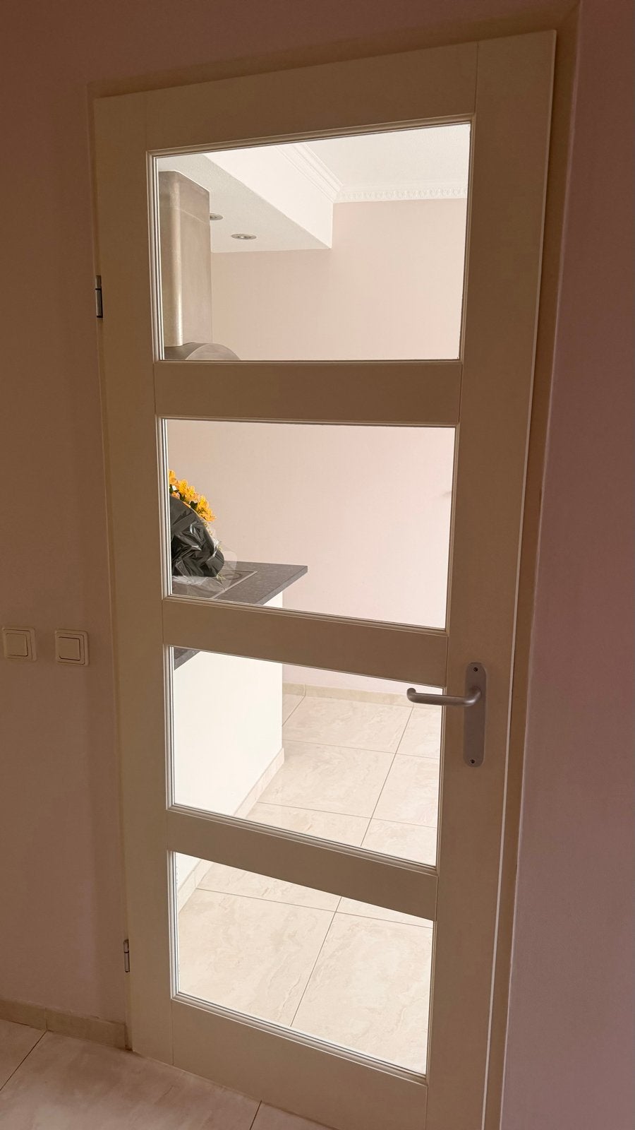 2x Binnendeur met glaspanelen - Zo goed als nieuw, Ophalen, 80 tot 100 cm, Binnendeur, Zo goed als nieuw