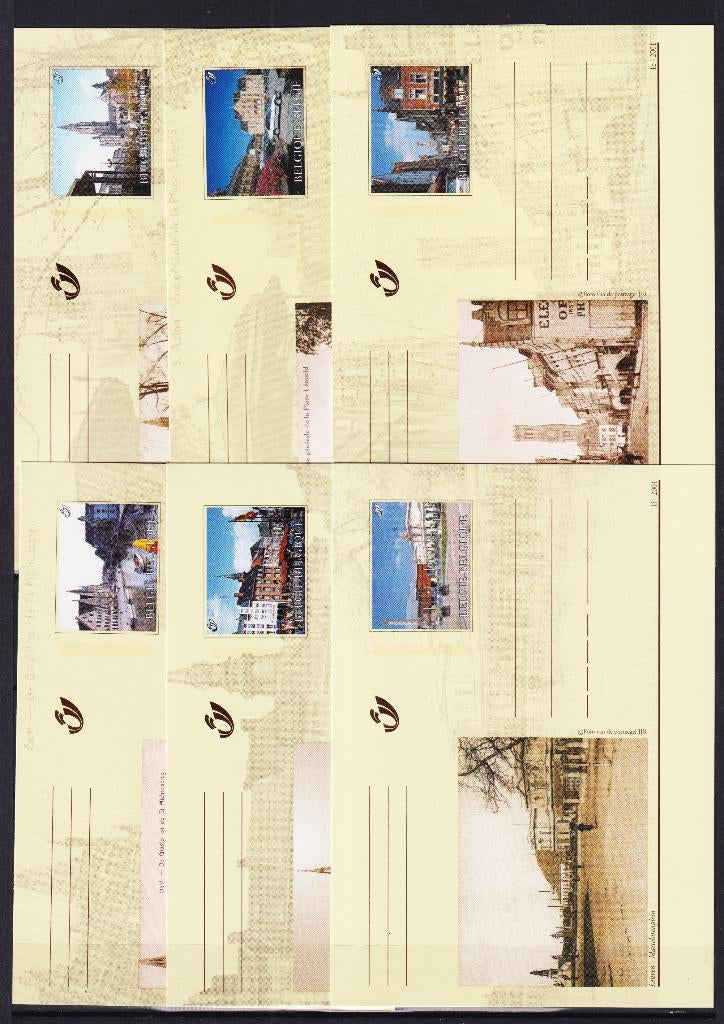 België 2001 Geïllustreerde briefkaarten BK86-BK95 **, Postzegels en Munten, Ophalen, Postfris, Postfris