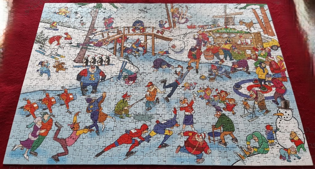 That’s Life puzzels 1000 stukjes merk Goliath ijsbaan, Ophalen of Verzenden, 500 t/m 1500 stukjes, Zo goed als nieuw