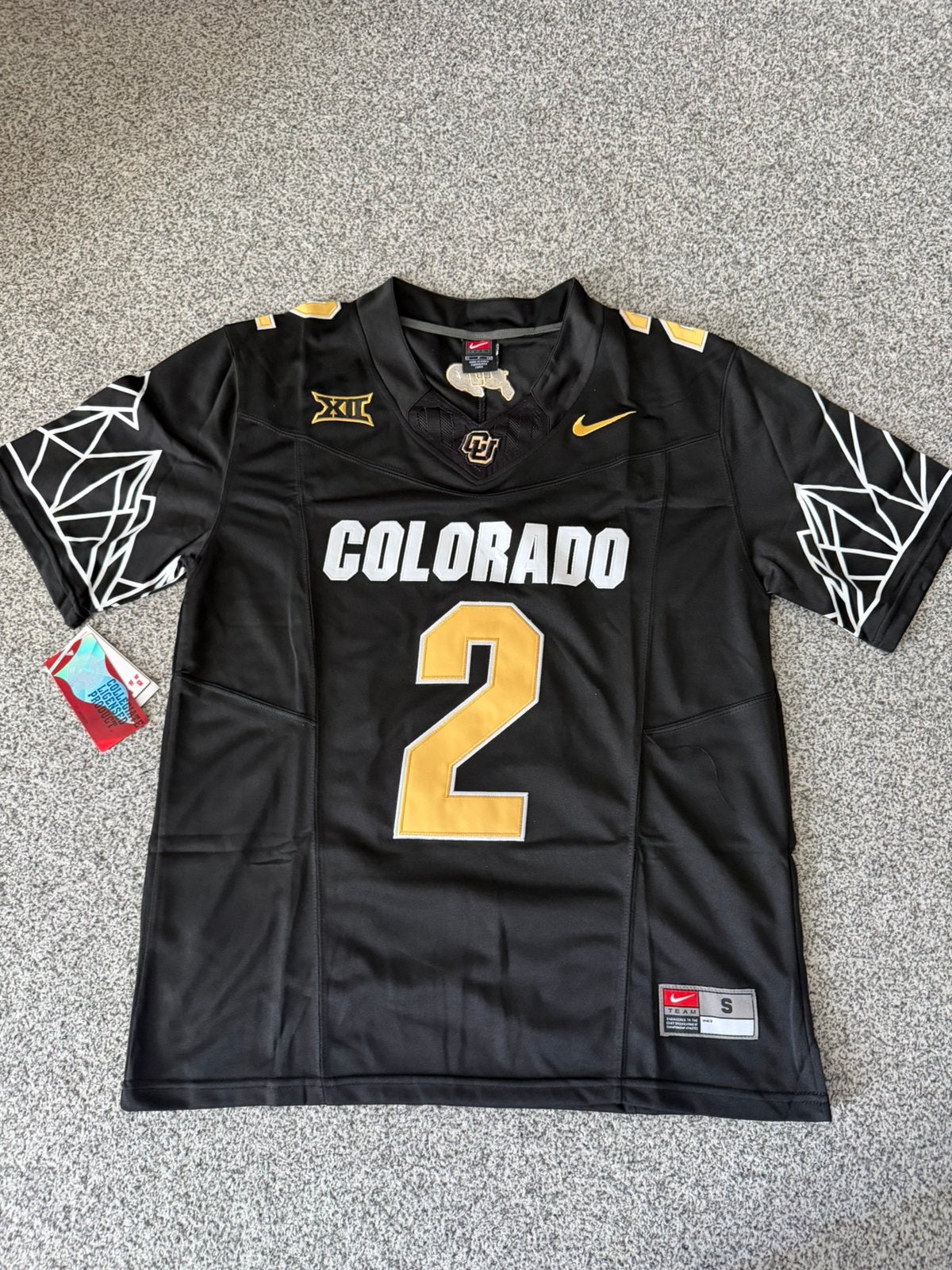 Zwart Amerikaans Football Shirt Colorado Sanders #2 - Maat S, Shirt, Nieuw, Ophalen of Verzenden, Maat S