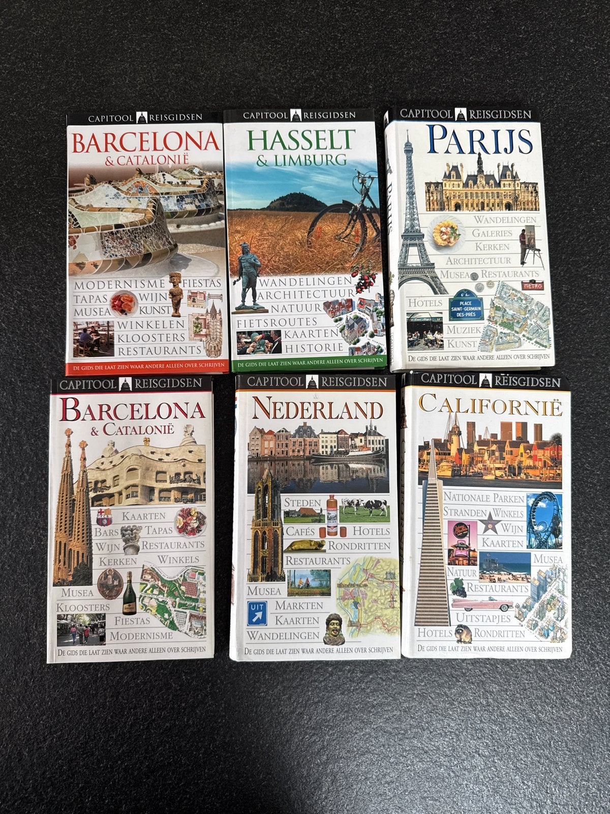 Meerdere Capitool reisgidsen: Barcelona, Parijs, Nederland, Boeken, Gelezen, Capitool, Europa, Ophalen of Verzenden