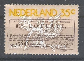 1288 - Nederland nvph 1084 postfris , 250 jaar Staatsloterij, Verzenden, Na 1940, Postfris