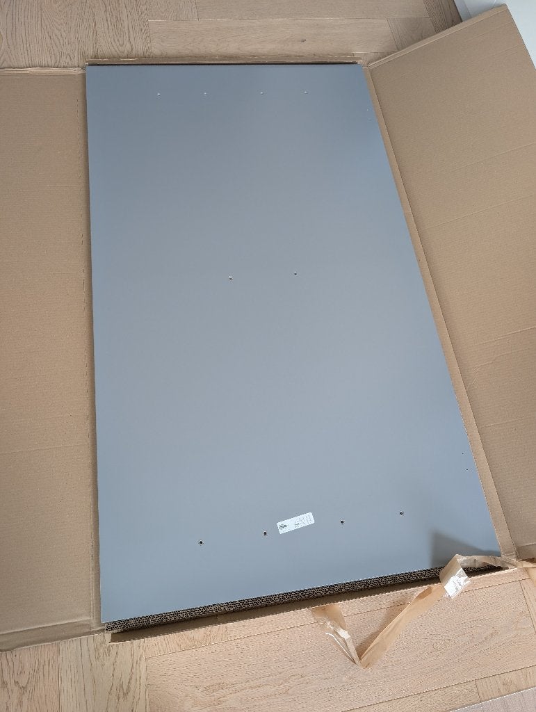 Ikea RODULF tafelblad 140x80 grijs - NIEUW, Ophalen, Overige typen, Spaanplaat of MDF, Nieuw