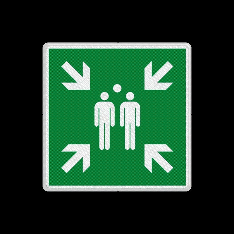 Verzamelplaats BHV bord - Verzamelpunt, Ophalen of Verzenden
